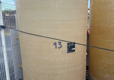 Cuve 30hL en résine fibre de verre d’occasion de marque ZAMBELLI avec plafond mobile sur fond plat